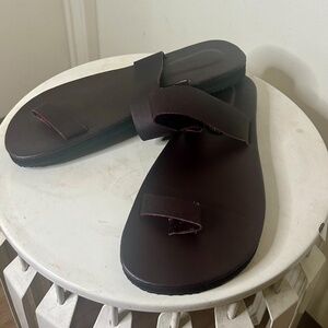 Brown Leather Grecian Inspired Sandals (sz. 12)